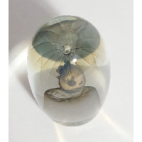 Glazen presse-papier, Gesigneerd MP'82